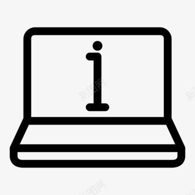 笔记本电脑信息笔记本屏幕上网本图标图标