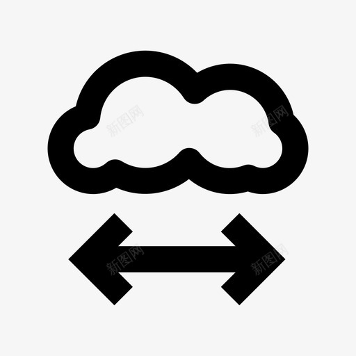 云调整大小云数据技术材质图标svg_新图网 https://ixintu.com 云数据技术材质图标 云调整大小