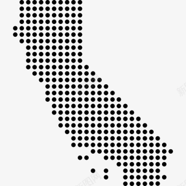 加利福尼亚边界地区图标图标