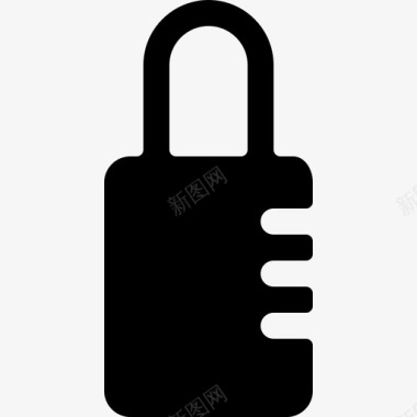 锁挂锁接口符号安全商务包图标图标