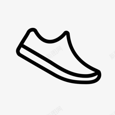 跑步鞋子户外运动图标图标