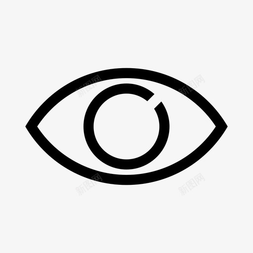 眼睛身体部位物品图标svg_新图网 https://ixintu.com 外观 展示作品 材料 物品 看到 看得更多 眼睛 视觉 身体部位