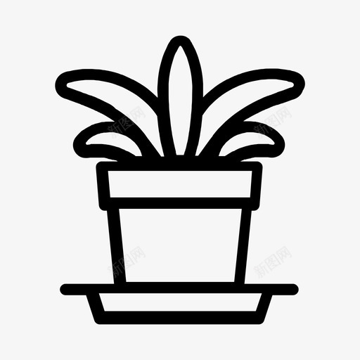 盆栽植物土壤便携图标svg_新图网 https://ixintu.com 便携 可移动 叶子 土壤 水 生长 盆栽植物 绿色 自然 装饰