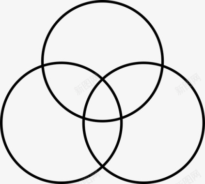 木质椭圆环重叠环椭圆图标图标