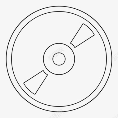 乙烯基唱片歌曲旋转器图标图标