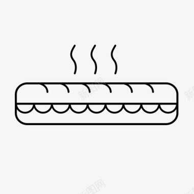 三明治蔬菜萨拉米三明治图标图标