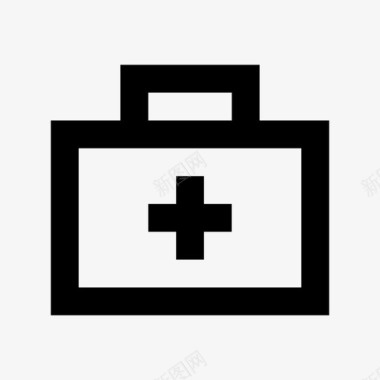 急救箱医疗救助帮助图标图标