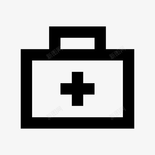 急救箱医疗救助帮助图标svg_新图网 https://ixintu.com 健康 医疗救助 医疗箱 帮助 急救箱 旅游和旅游物资图标
