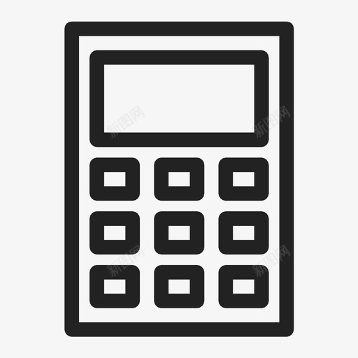 计算器文具展示件图标svg_新图网 https://ixintu.com 展示件 工具 数学 文具 电子 经济 计数 计算 计算器 项目