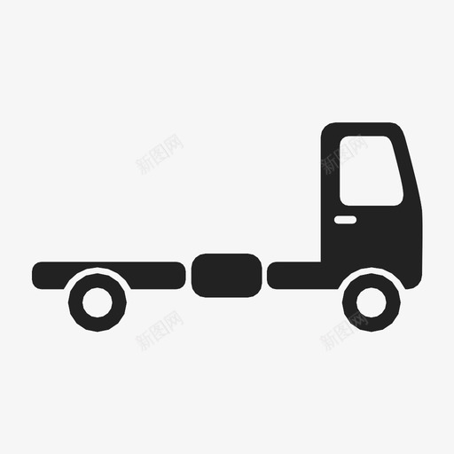 货车卡米昂运载图标svg_新图网 https://ixintu.com 卡米昂 卡车 平板 拖运 货车 车轮 运载