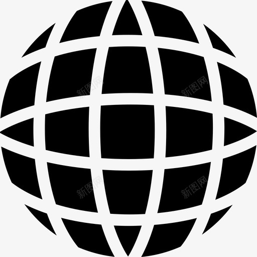 地球网格符号形状地球图标svg_新图网 https://ixintu.com 地球图标 地球网格符号 形状