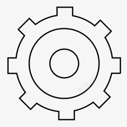扭矩图标齿轮震动扭矩图标高清图片