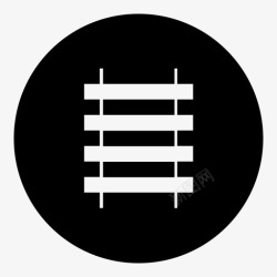 钢轨火车道口钢轨图标高清图片