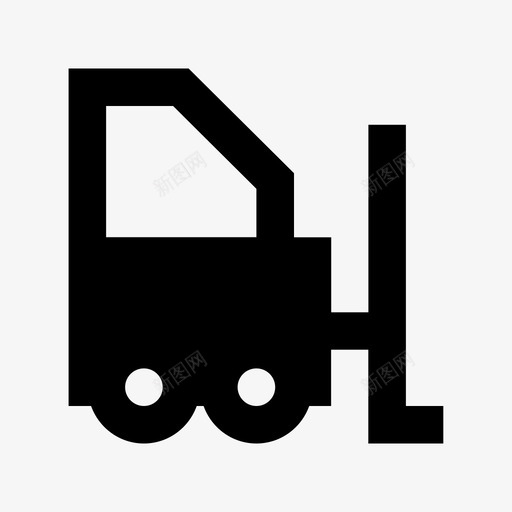 叉车装运和交付材料图标svg_新图网 https://ixintu.com 叉车 装运和交付材料图标