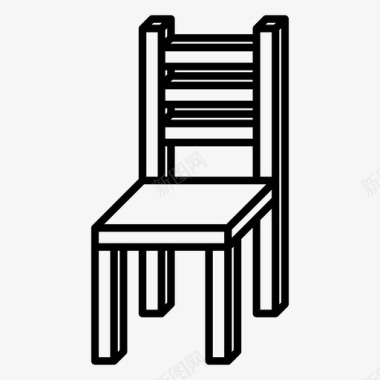 餐椅坐椅座椅图标图标