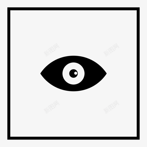 眼睛视图悸动图标svg_新图网 https://ixintu.com 互联网 悸动 流 看 眼睛 眼睛的视觉 纹章 脉搏 视图 视觉