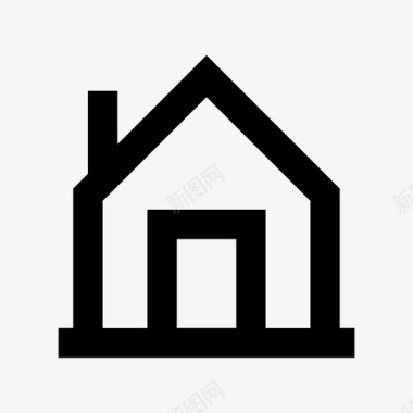 房子住所屋顶图标图标
