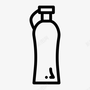 水瓶吸管跑图标图标