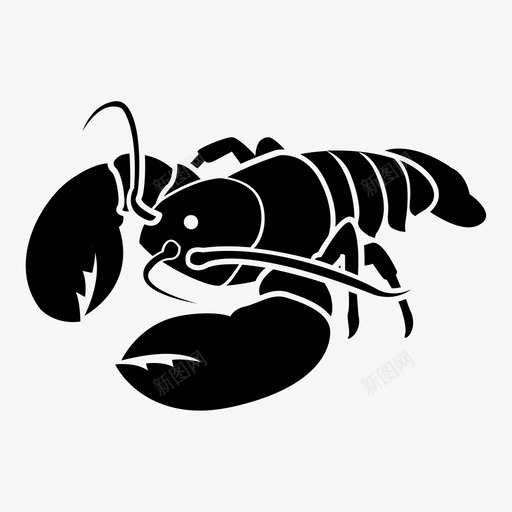 龙虾爪子甲壳类动物图标svg_新图网 https://ixintu.com 海洋 海洋生物 海鲜 爪子 生命 甲壳类动物 红色 贝类 食物 龙虾