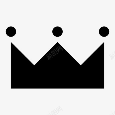 王冠胜利统治图标图标