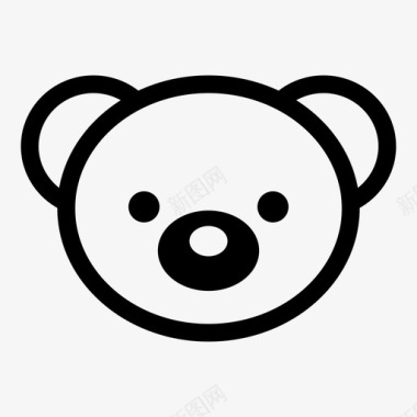 熊动物婴儿图标图标