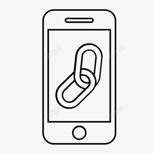 移动链接技术智能手机图标svg_新图网 https://ixintu.com iphone url 屏幕 已连接 技术 智能手机 移动链接 移动集合1 超链接
