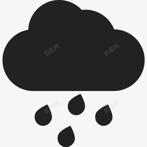 雨天气湿度图标svg_新图网 https://ixintu.com 云 冰雹 天气 天气预报 气候 洪水 湿度 空气 雨