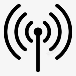 WIFI粗无线信号宽带连接图标高清图片