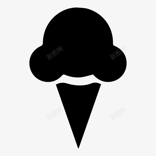 冰淇淋美食偶像图标svg_新图网 https://ixintu.com 冰淇淋 美食偶像