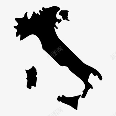 意大利船国家图标图标