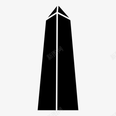 华盛顿纪念碑美国塔楼图标图标