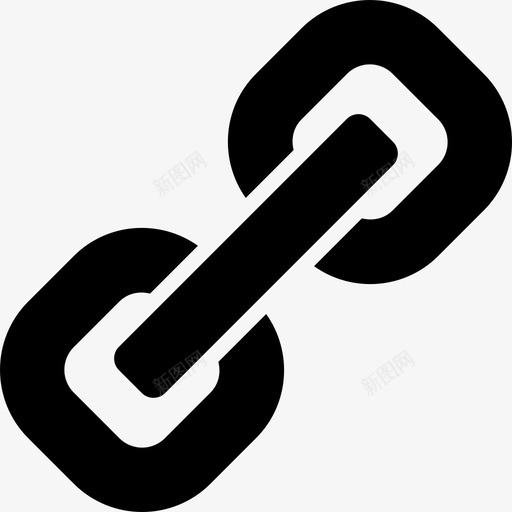 链环接口符号对角线商务包图标svg_新图网 https://ixintu.com 商务包 链环接口符号对角线