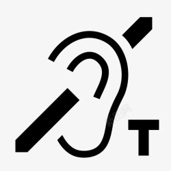 听力受损电信油音响听力受损图标高清图片
