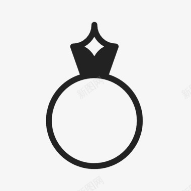 钻戒订婚戒指宝石图标图标