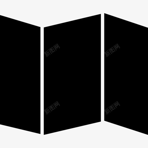 折叠纸形状建筑行业图标svg_新图网 https://ixintu.com 建筑行业 形状 折叠纸