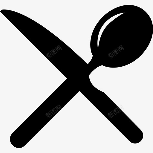刀叉和勺子工具和用具厨房图标svg_新图网 https://ixintu.com 刀叉和勺子 厨房 工具和用具