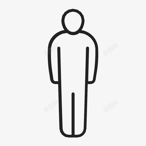 人单身剪影图标svg_新图网 https://ixintu.com 个人 人 人体成分 人形轮廓 人的轮廓图 剪影 单身 孤独 用户 身体