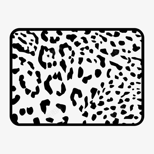 豹纹皮肤展示品图标svg_新图网 https://ixintu.com 动物 印刷品 展示品 皮肤 绘画 自然 艺术 设计 豹纹 野生