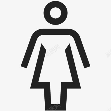 女浴室人图标图标