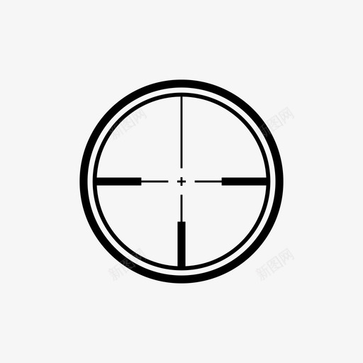 十字准星目标六发图标svg_新图网 https://ixintu.com 六发 十字准星 射击 星云 目标 瞄准 范围 角度 轮子