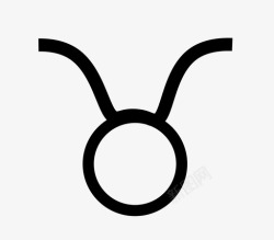 生日勋章金牛座塔罗牌星座图标高清图片