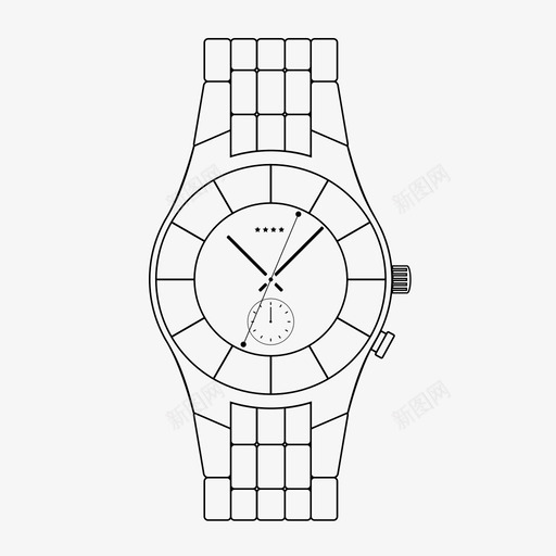 手表配件时钟图标svg_新图网 https://ixintu.com 家用 手表 数字 时钟 时间 电子 配件
