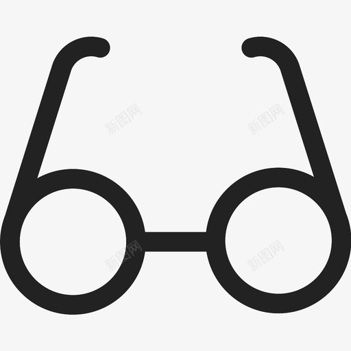 眼镜视觉视野图标svg_新图网 https://ixintu.com 佩戴 眼镜 视觉 视野 镜片 阅读