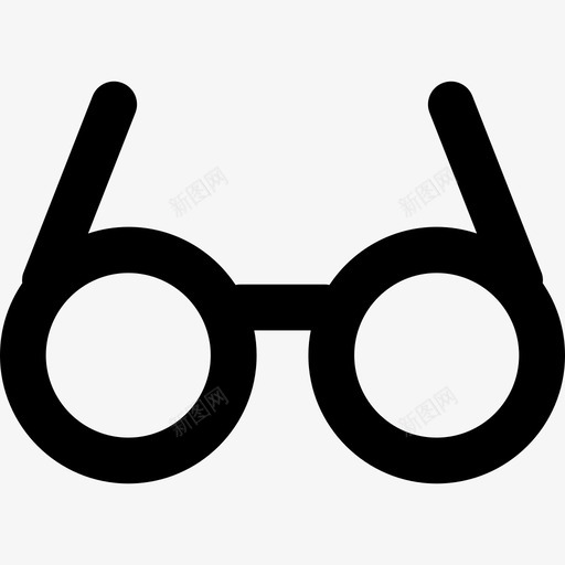 圆形眼镜工具和器具通用件图标svg_新图网 https://ixintu.com 圆形眼镜 工具和器具 通用件