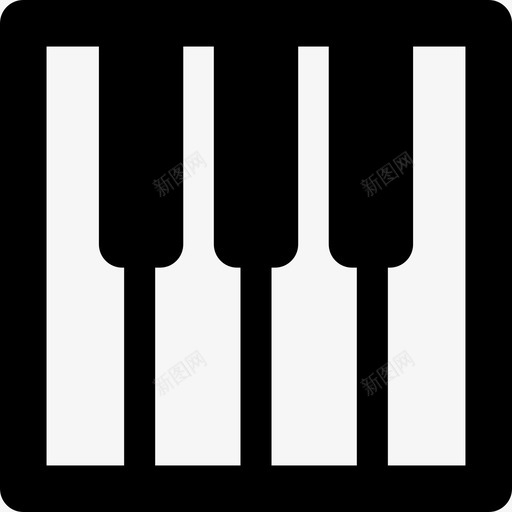 钢琴方块符号音乐宇宙图标svg_新图网 https://ixintu.com 宇宙 钢琴方块符号 音乐