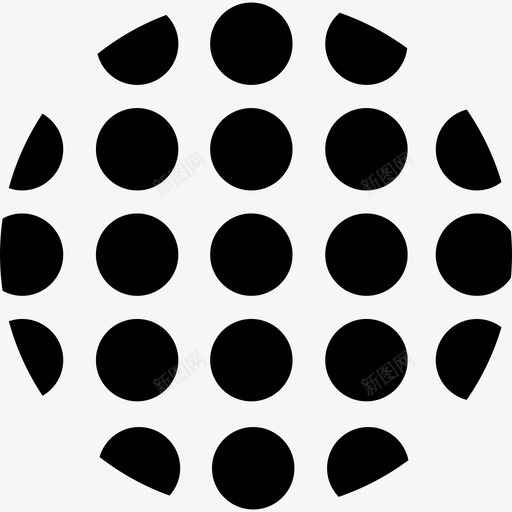 圆点形状形状地球图标svg_新图网 https://ixintu.com 圆点形状 地球图标 形状