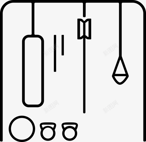 功能训练运动路线图标svg_新图网 https://ixintu.com 功能训练 运动路线