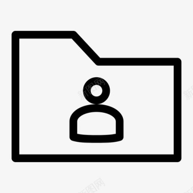 文件夹用户用户帐户信纸图标图标