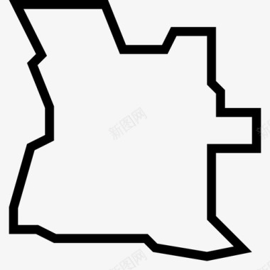 安哥拉非洲国家图标图标