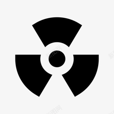 放射性非自然有毒图标图标